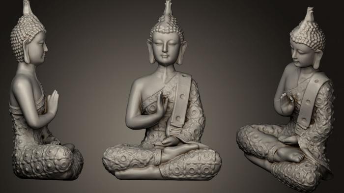 Buddha figurines (STKBD_0045) 3D model for CNC machine